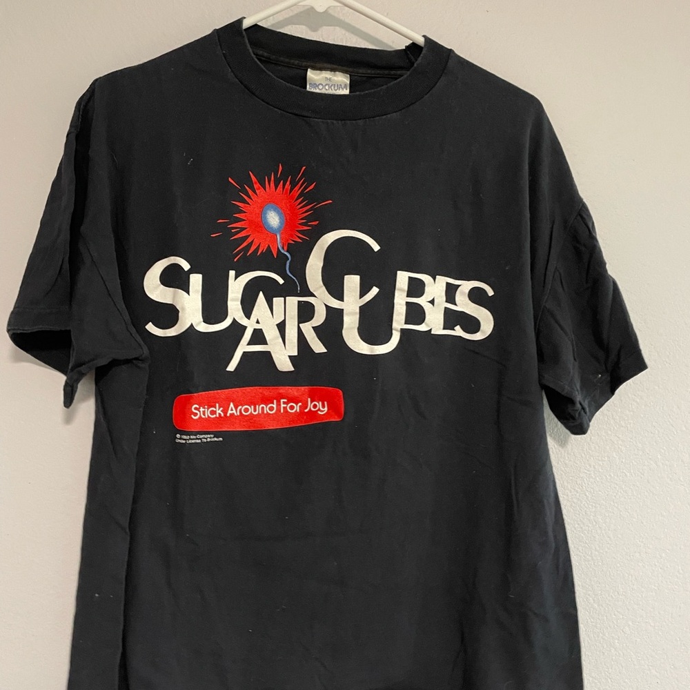 MVintage Sugarcubes Concert Tour T-Shirt Stick Around For Joy Band Bjork 1992